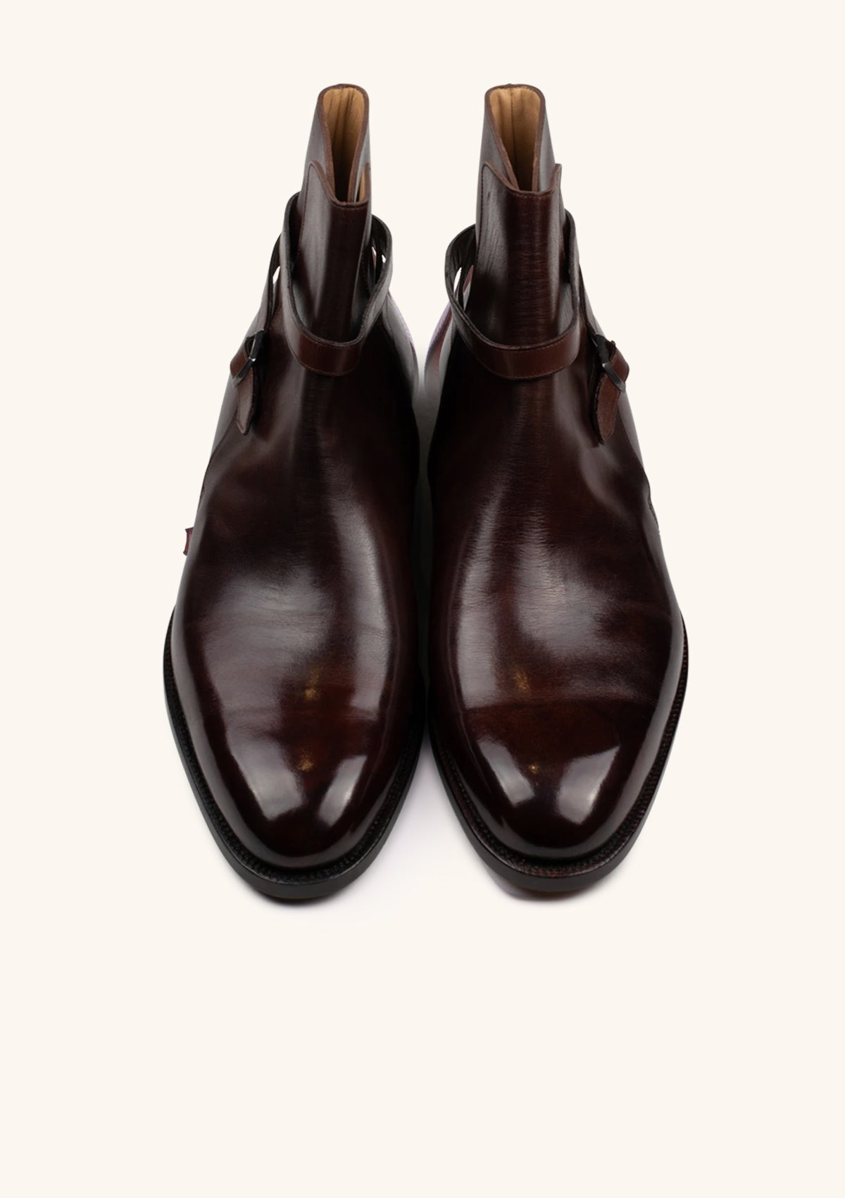 Stefano Bemer Boots C7700 Stivali Jodhpur Marroni Pelle