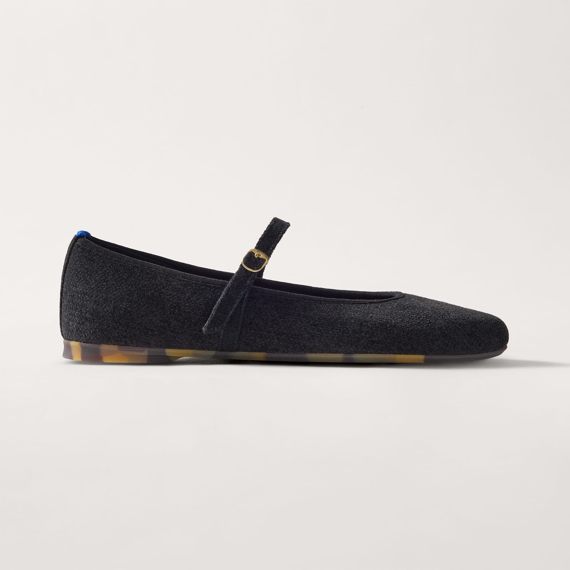 Rothy's The Almond Mary Jane ballerine ReVelvet nero punta mandorla