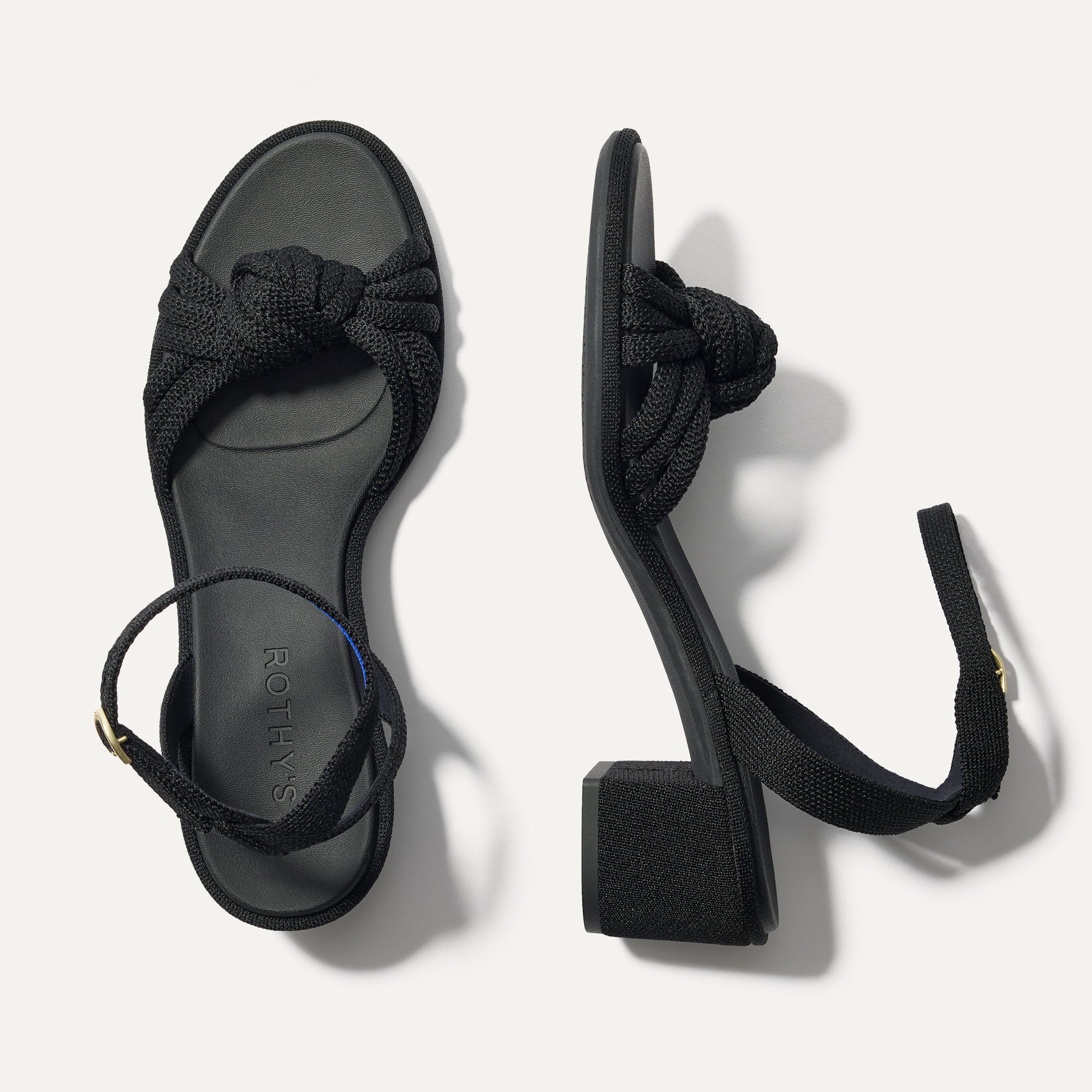 Rothy's The Knot Sandal sandali neri con nodo