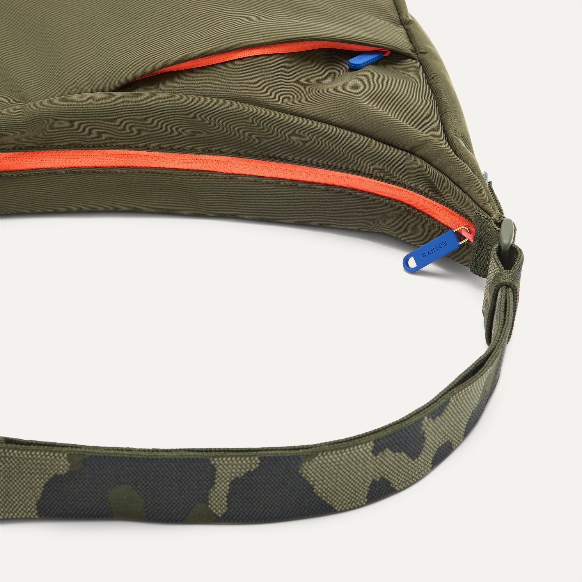 Rothy's The Travel Sling tracolla Forest verde con zip