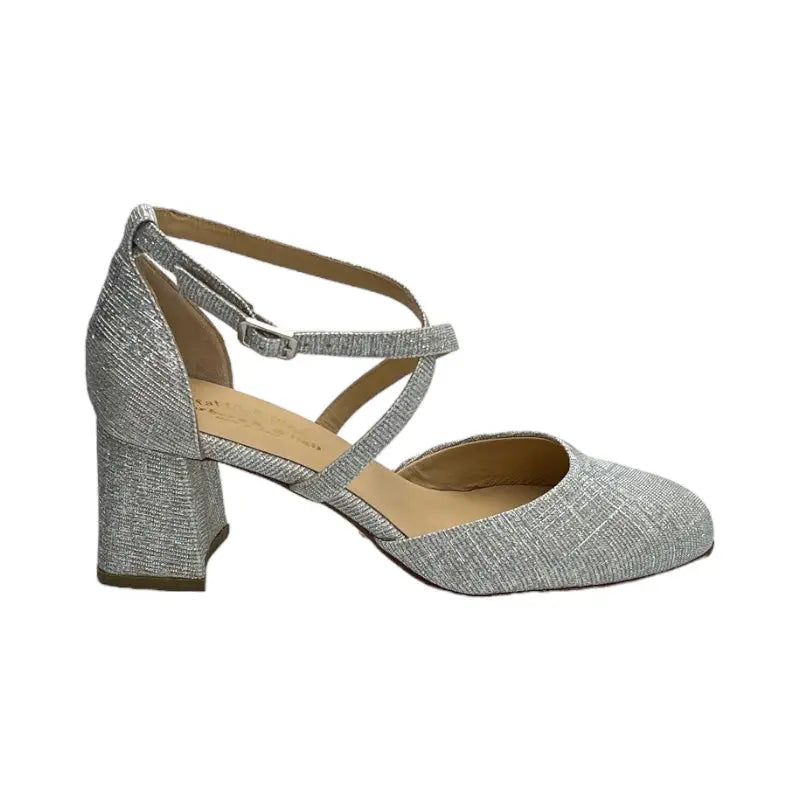 Sandro Barbera & Figli 603 Galassia Silver sandali tacco argento