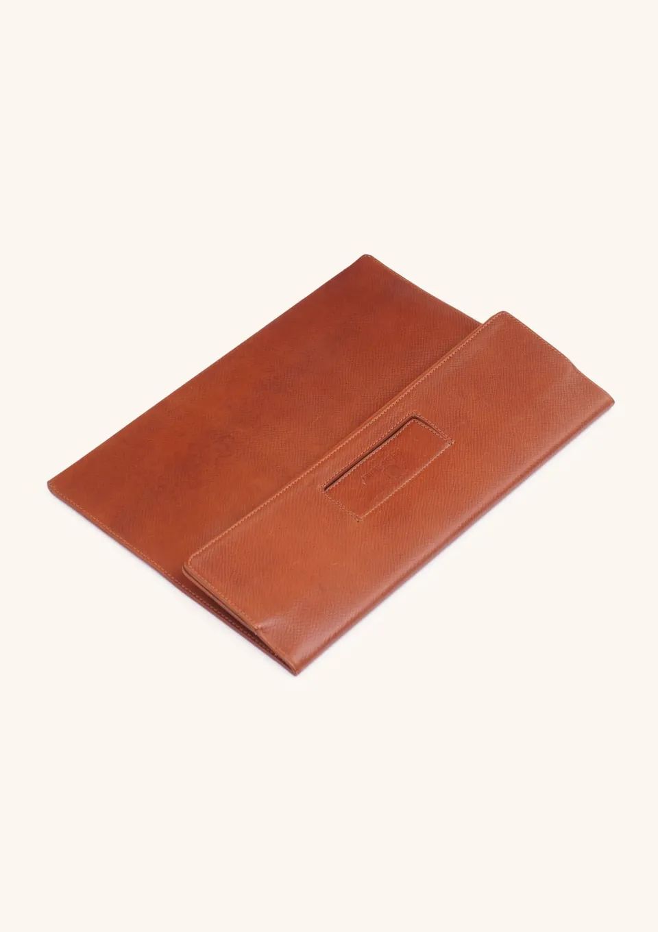 Stefano Bemer borsa pelle vitello marrone noce Folder 38 cm