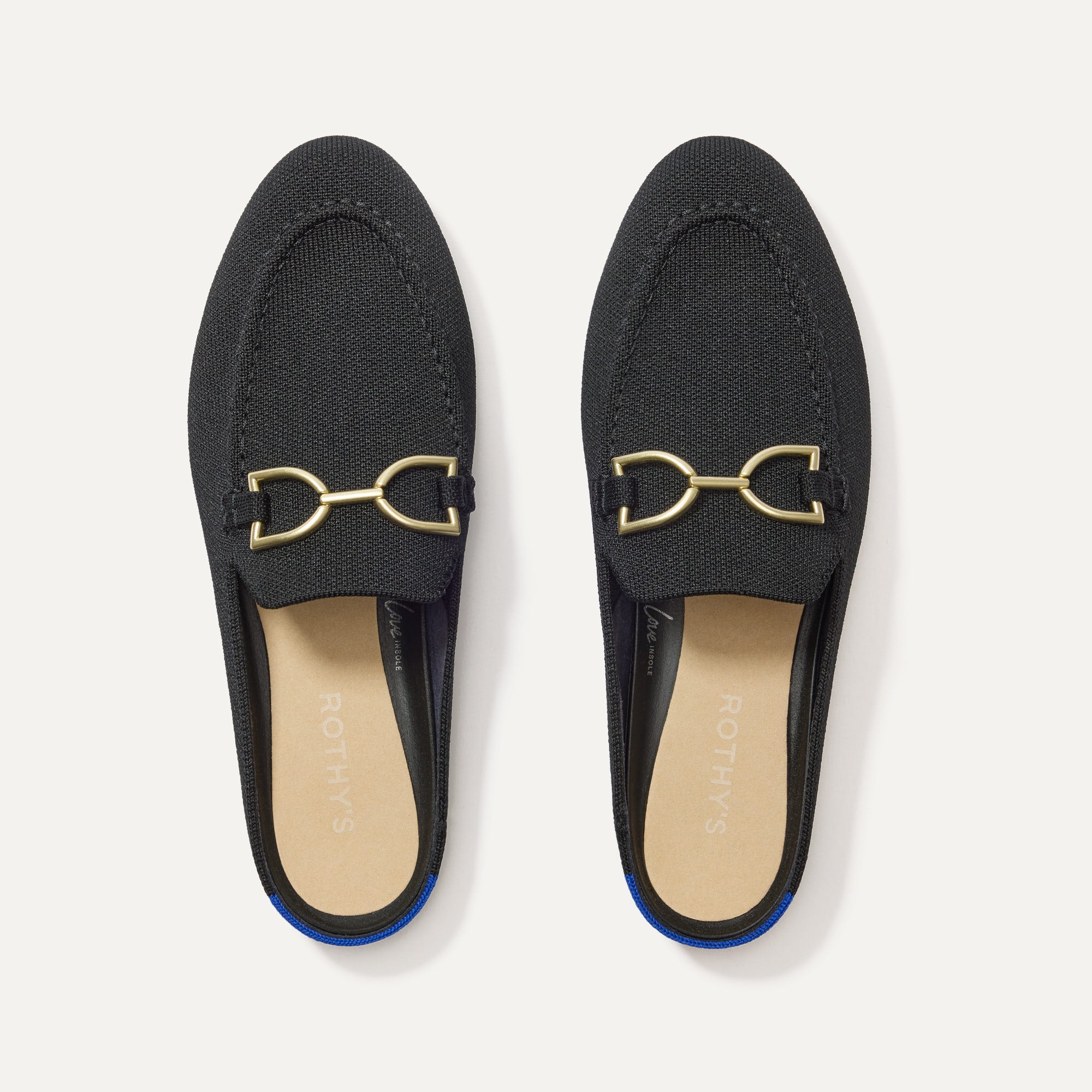 Rothy's The Double Bit Loafer Mule mocassini neri morsetto