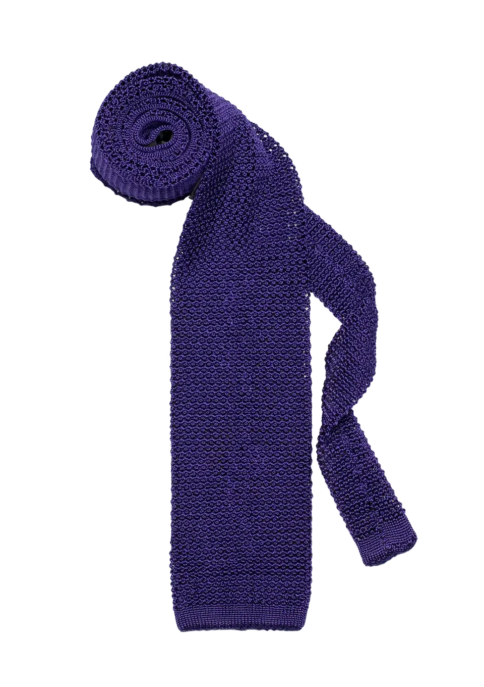 Stefano Bemer Ties Cravatta seta viola maglia 8 cm