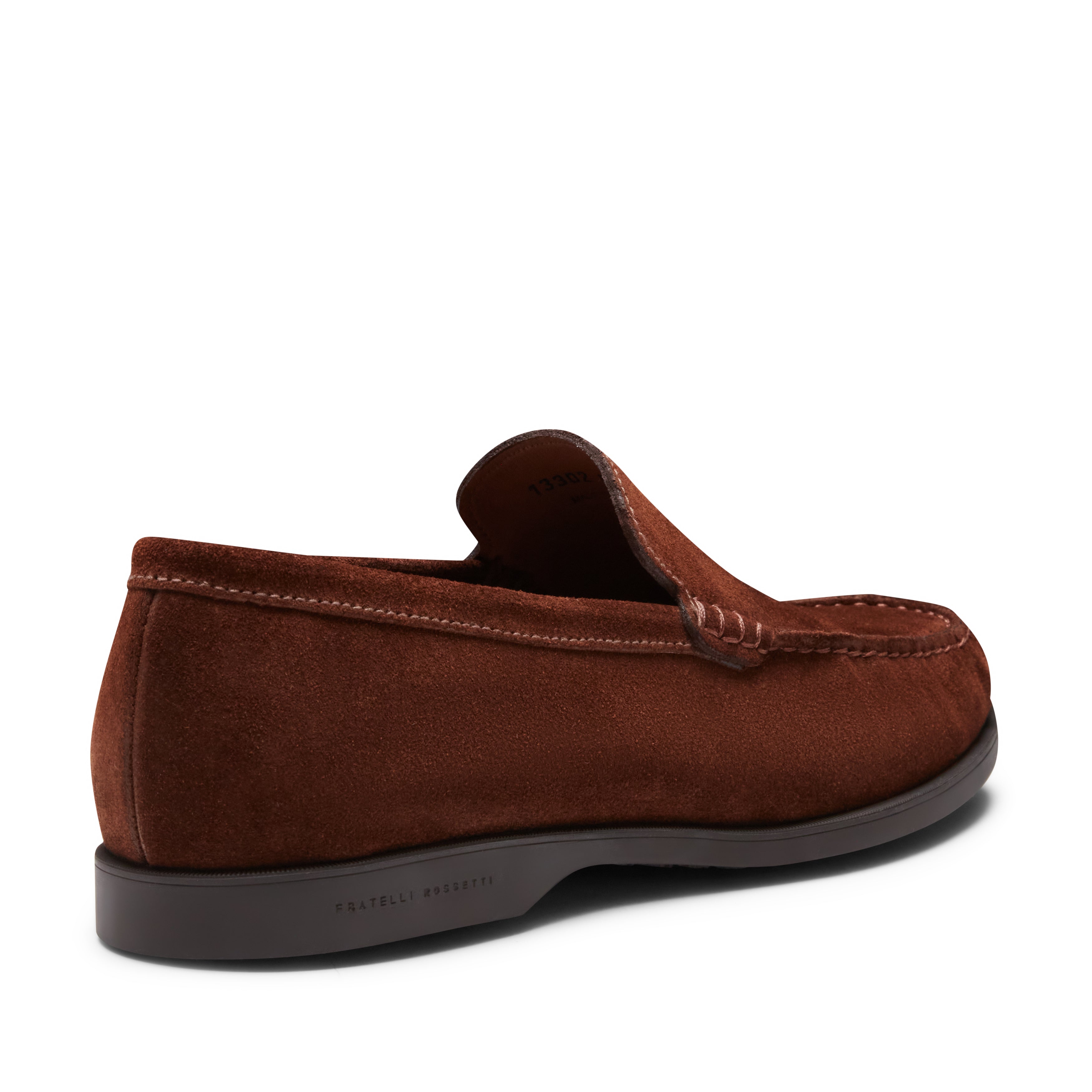 F.lli Rossetti Shoes mocassino 13302 suede castagna