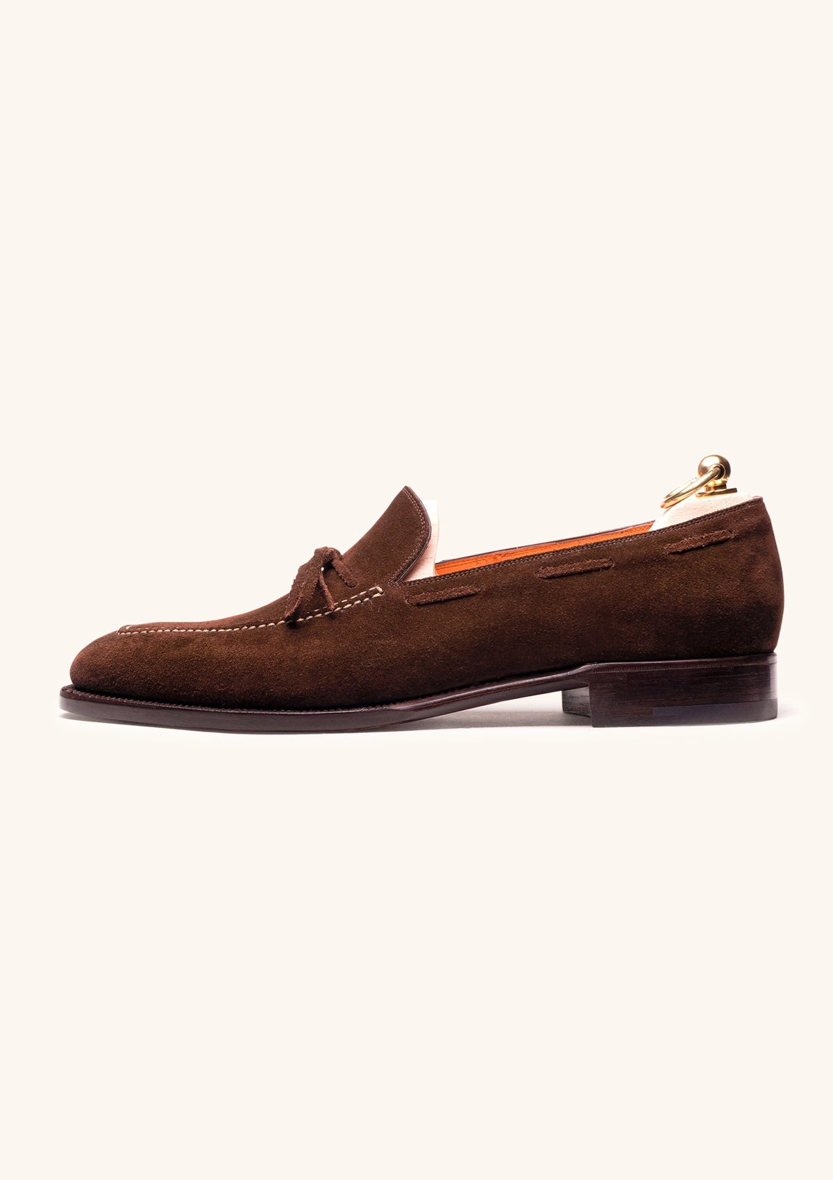 Stefano Bemer Loafers C1320 mocassini camoscio marrone 42