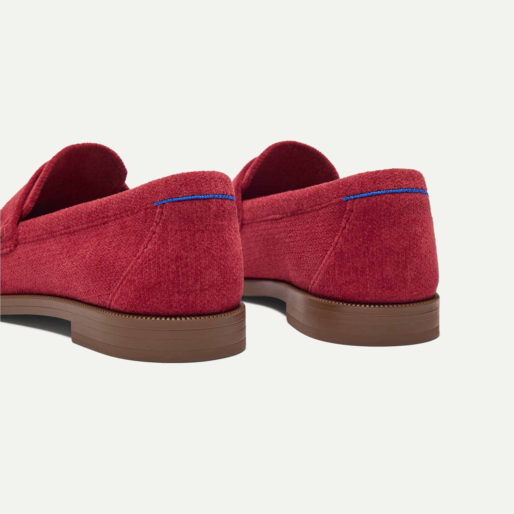 Rothy's The Penny Loafer mocassini ReVelvet Ruby rossi