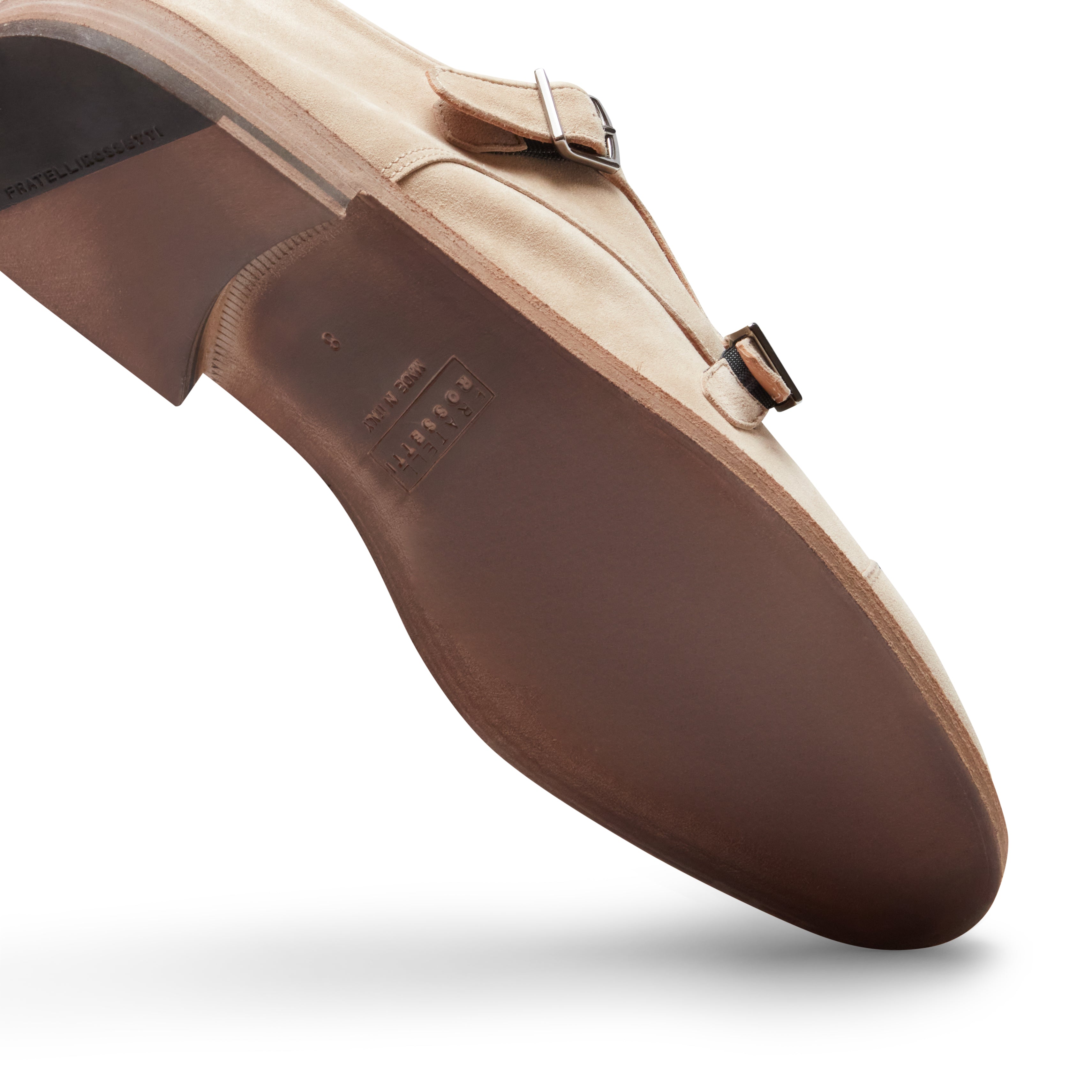F.lli Rossetti 15210 Derby Doppia Fibbia Suede Latte