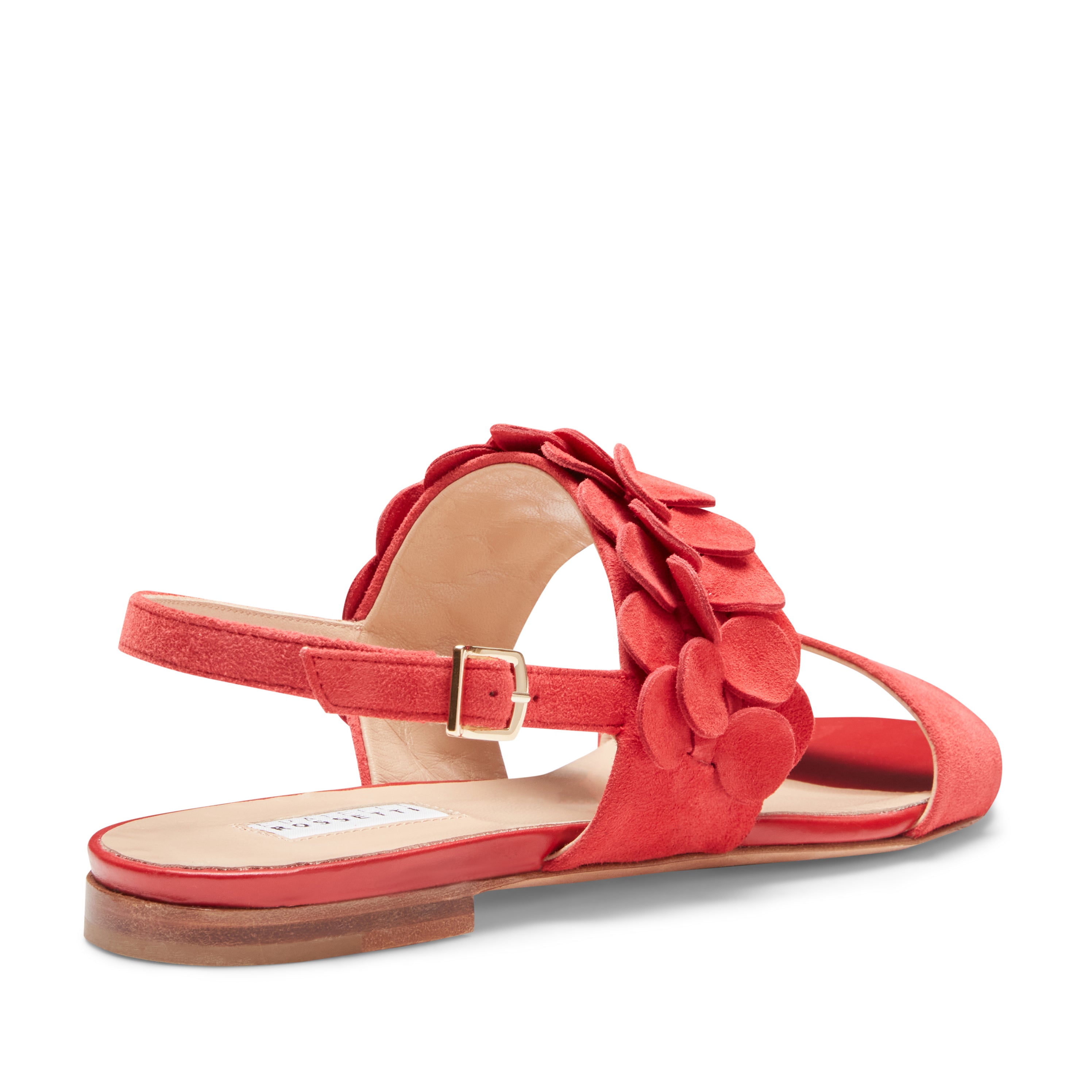 F.lli Rossetti Sandalo Donna Suede Rosso Flat 68259