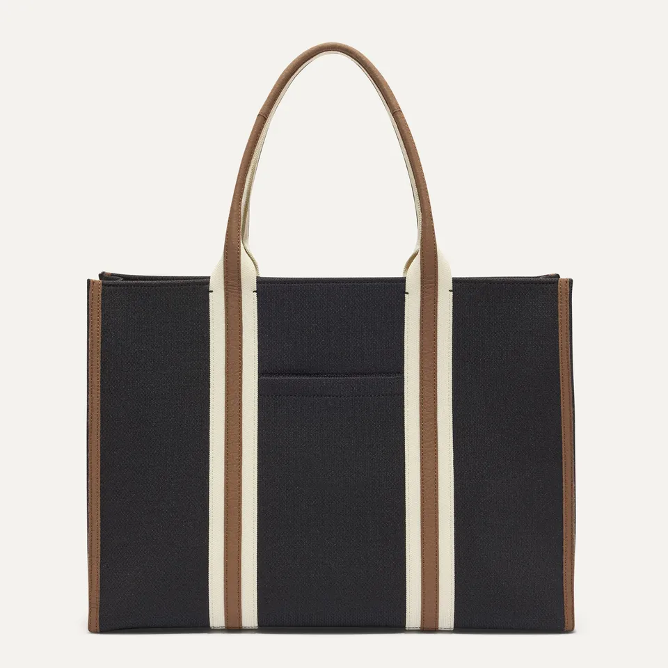 Rothy's The Classic Tote borsa Black Coffee con zip