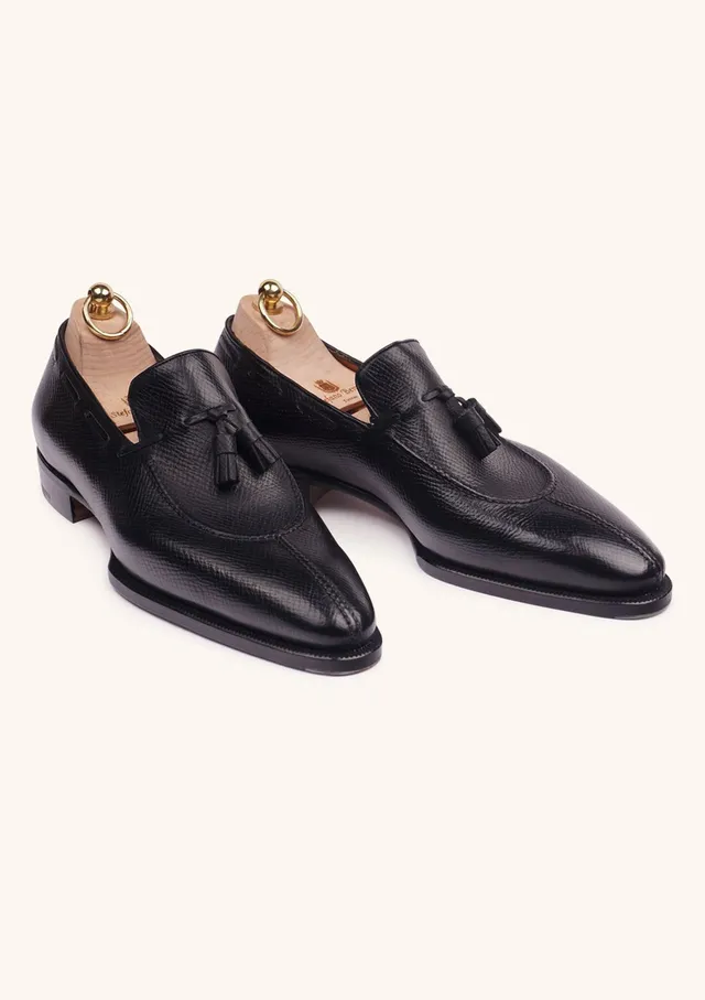Stefano Bemer Tradizione T1203 Mocassini Uomo Pelle Nera 42