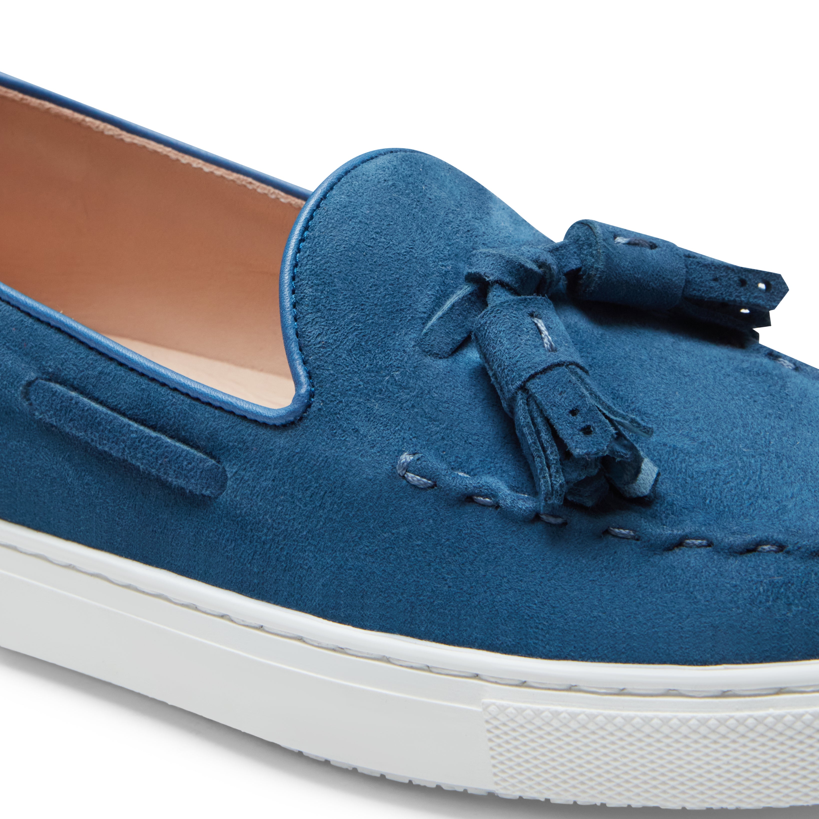 F.lli Rossetti Brera 77078 mocassino uomo indaco camoscio