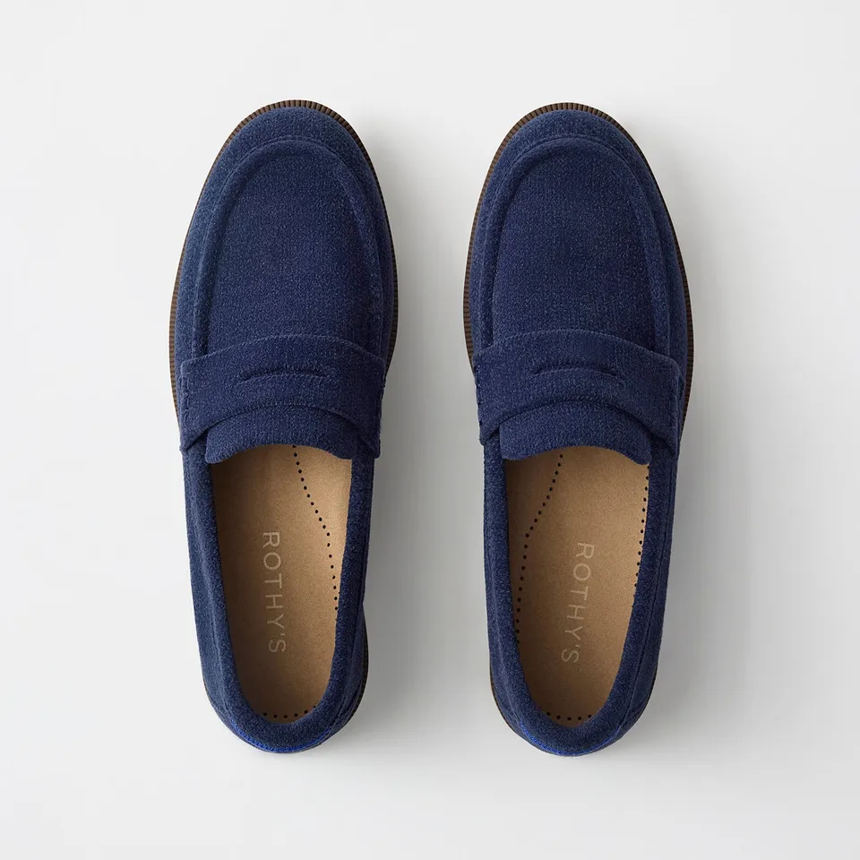 Rothy's The Penny Loafer mocassini donna ReVelvet Navy blu