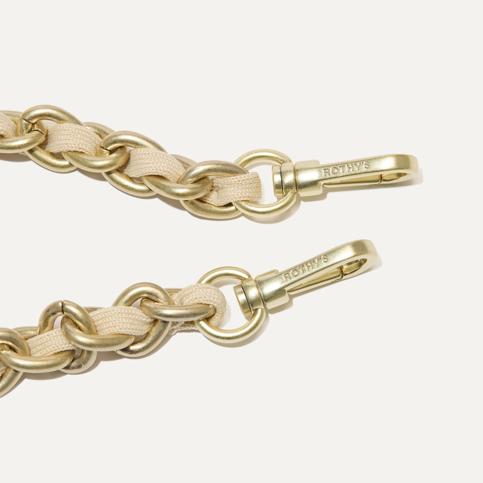 Rothy's The Crossbody Strap tracolla borsa Powder Chain oro