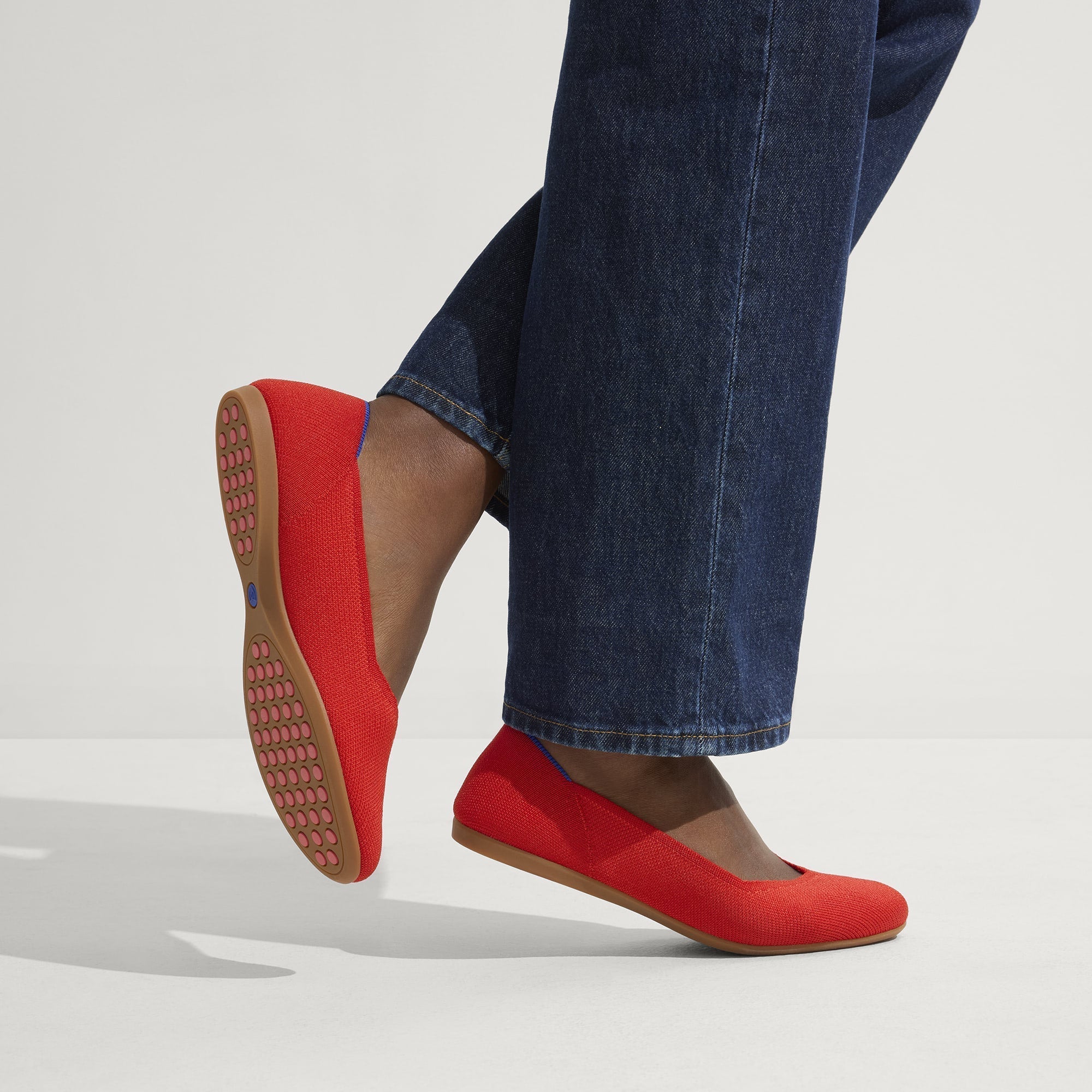 Rothy's The Daily Flat ballerine Showstopper Red rosse