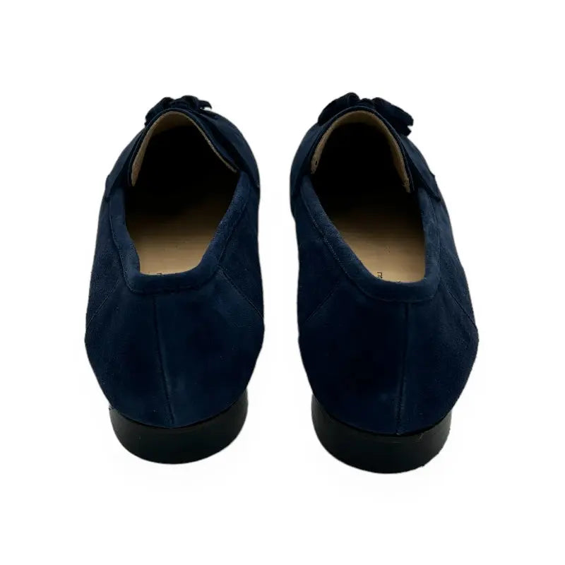 Sandro Barbera & Figli 096 mocassini donna blu pelle tacco 2