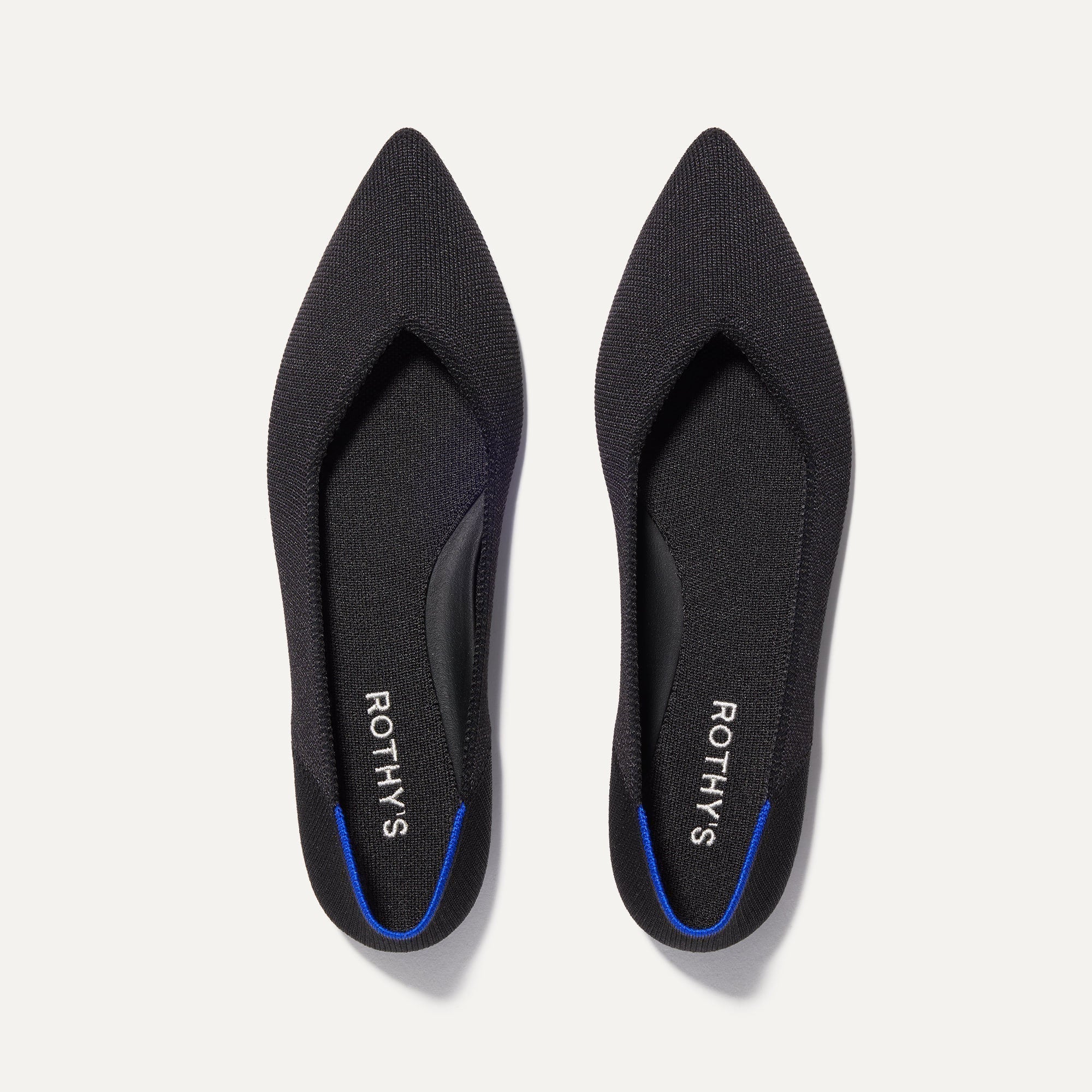Rothy's Point II ballerine Pebble Herringbone eleganti