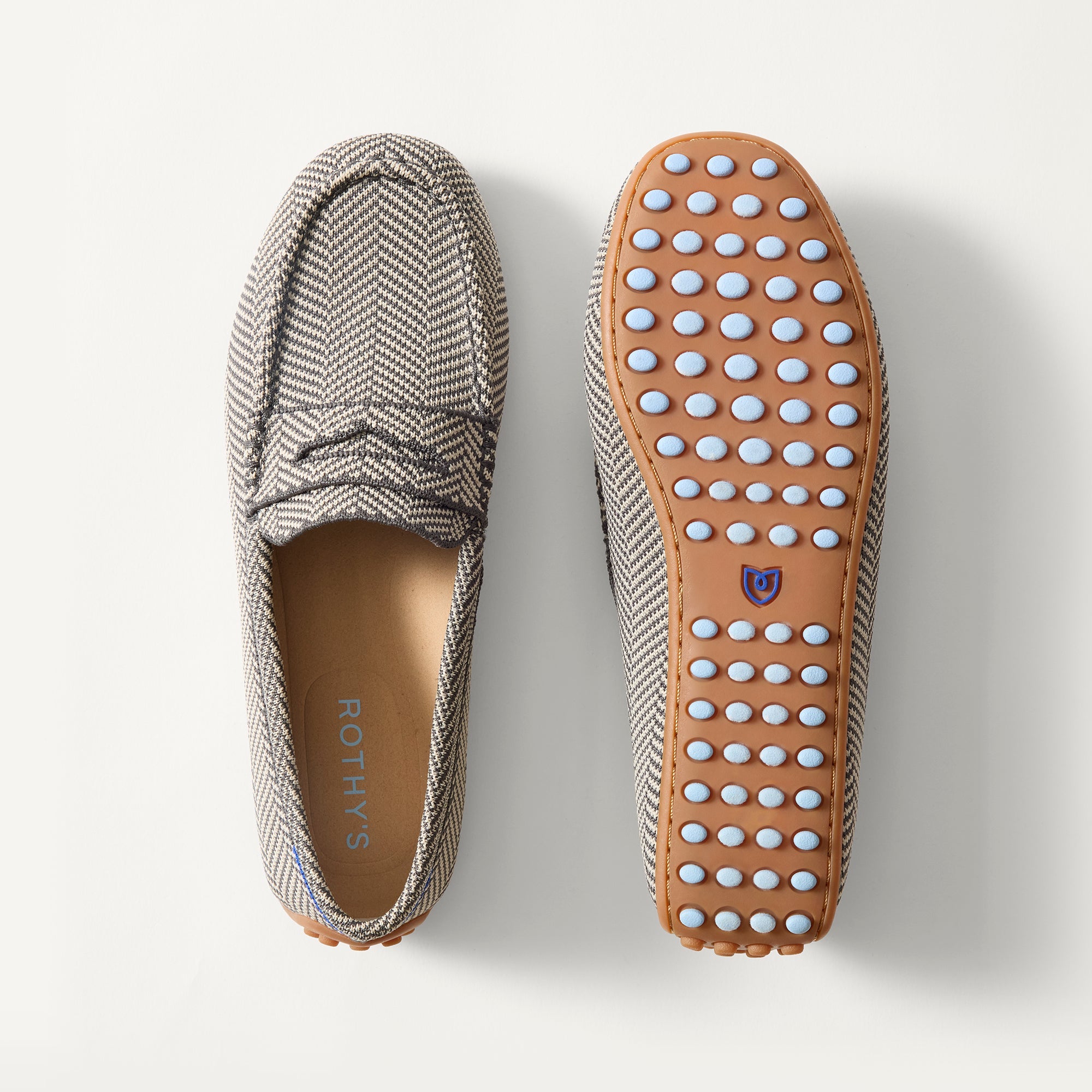 Rothy's The Daily Driver mocassini donna Iron Herringbone maglia