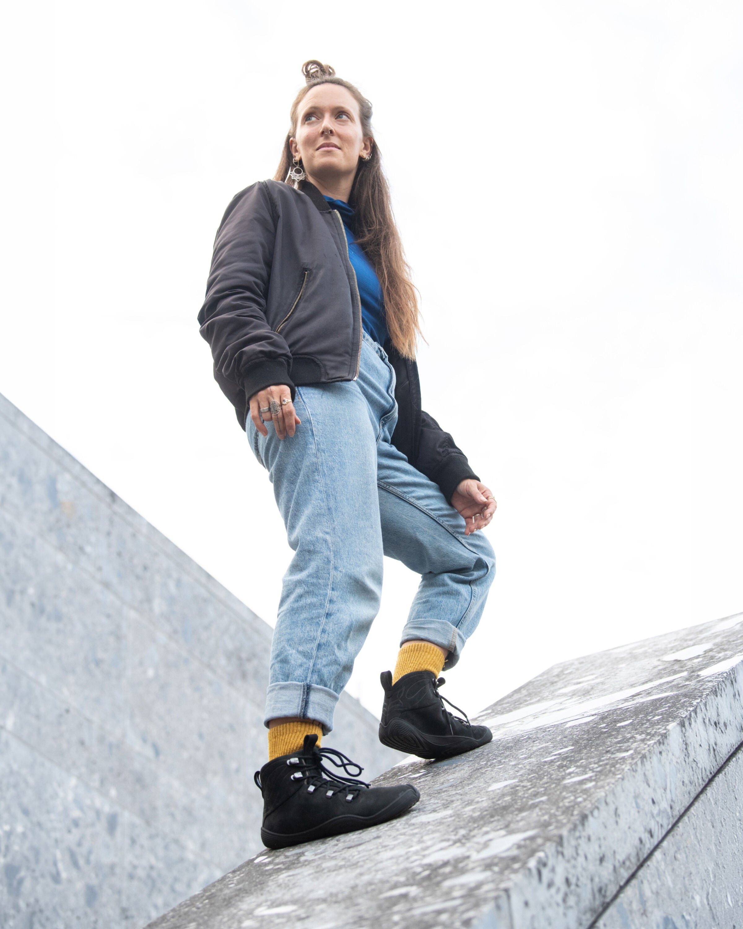Wildling Mid Cut Feral black scarpe pelle inverno