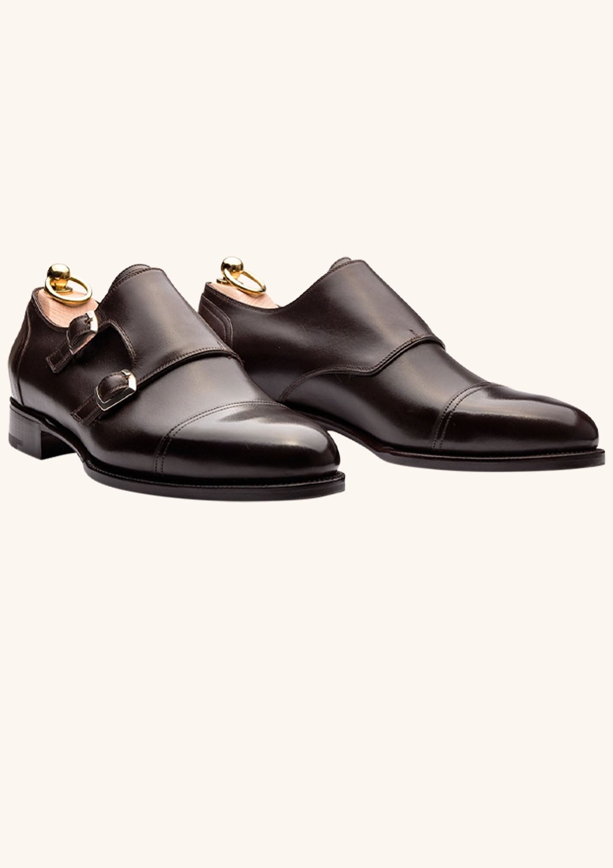 Stefano Bemer Monks C2301 scarpe double monk marrone box calf