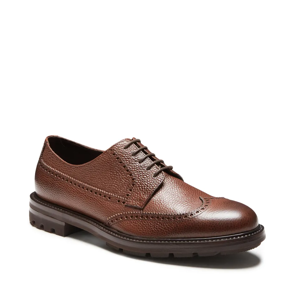 F.lli Rossetti 15307 stringata derby uomo mandorla brogue