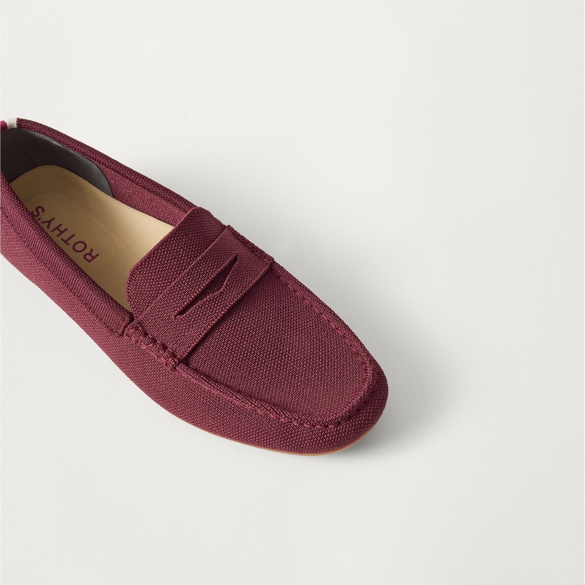 Rothy's The Men's Driver mocassino uomo Syrah rosso knit