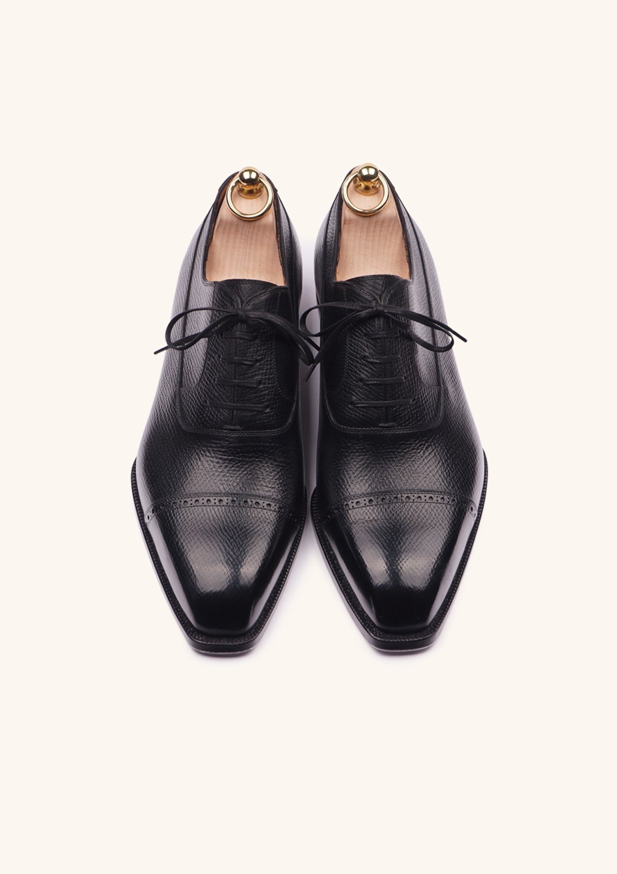 Stefano Bemer Oxfords T6451 stringate nere brogue pelle
