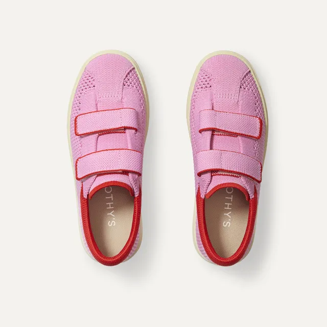 Rothy's The Kids Strap Sneaker scarpe bimba Tutu Open-Knit rosa