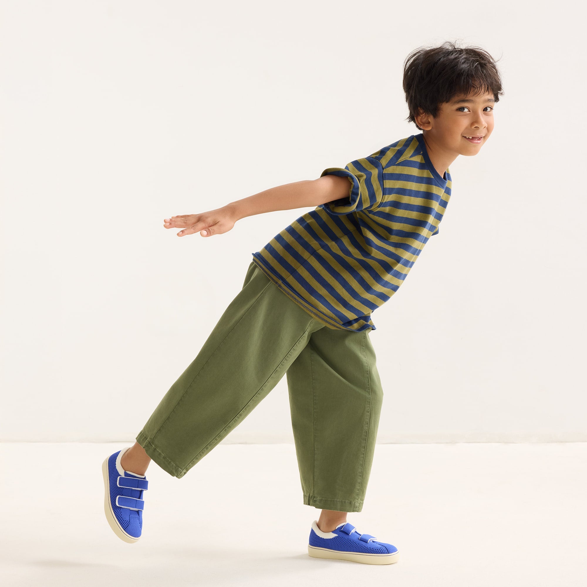 Rothy's The Kids Strap Sneaker sneakers bimbo Buoy Open-Knit blu