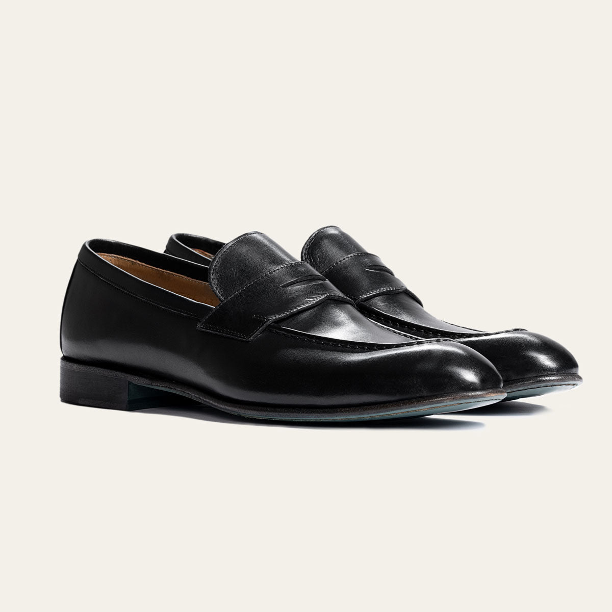 Dellovo Mocassini Acacia loafer uomo pelle brandy cuoio