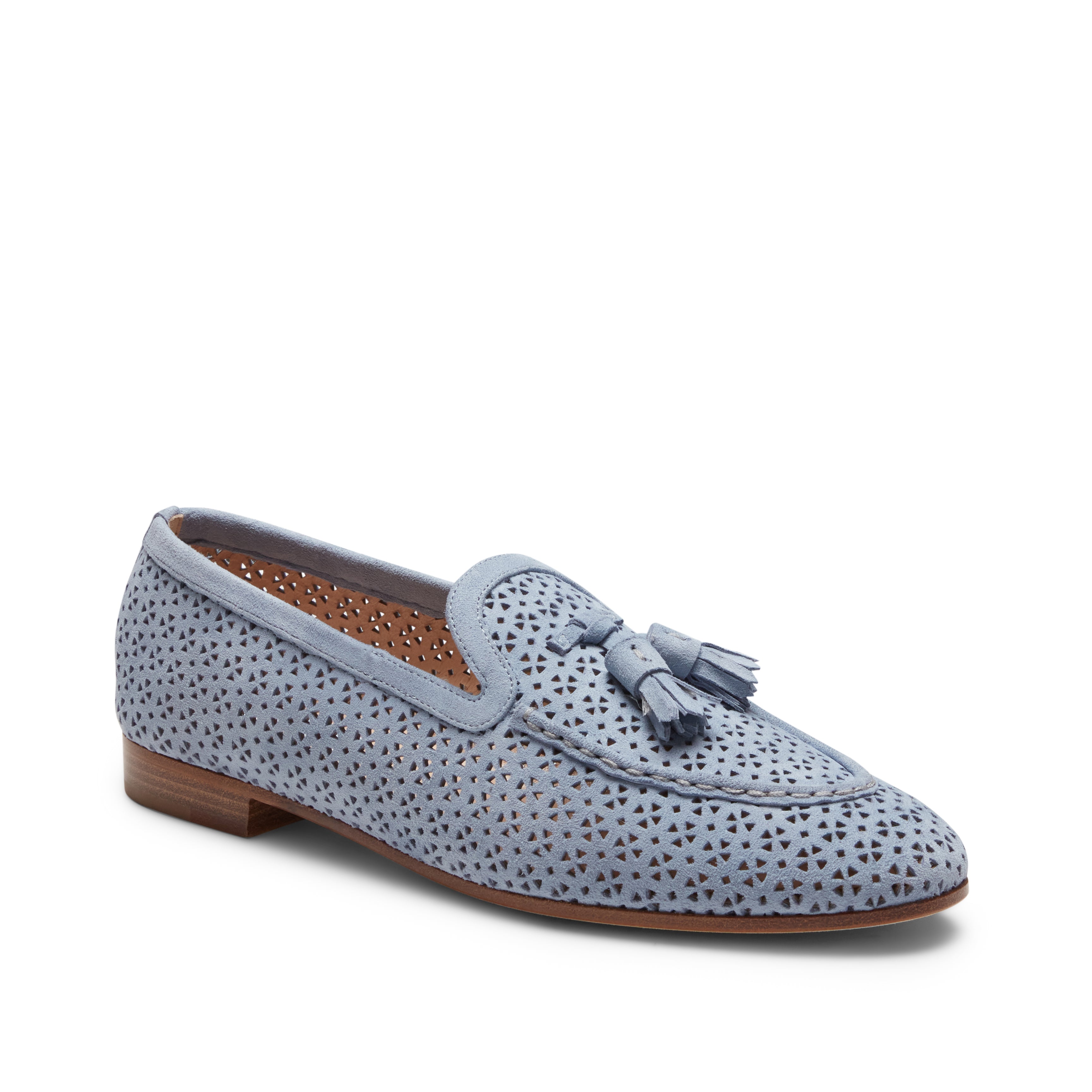 F.lli Rossetti Brera 68045 mocassino celeste scamosciato