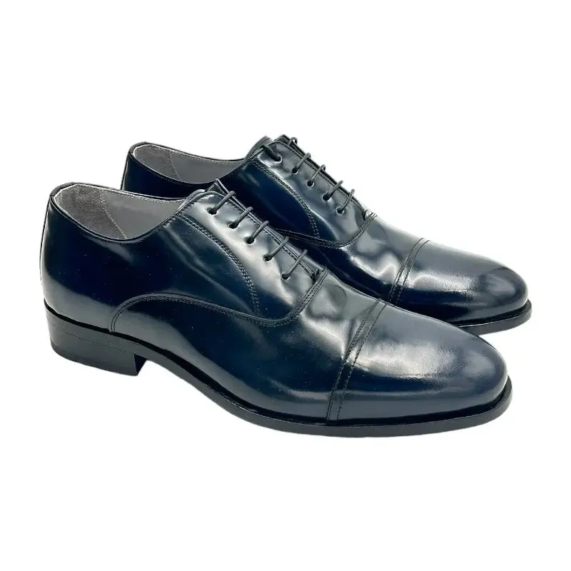 Sandro Barbera 1064 oxford uomo vitello blu abrasivato