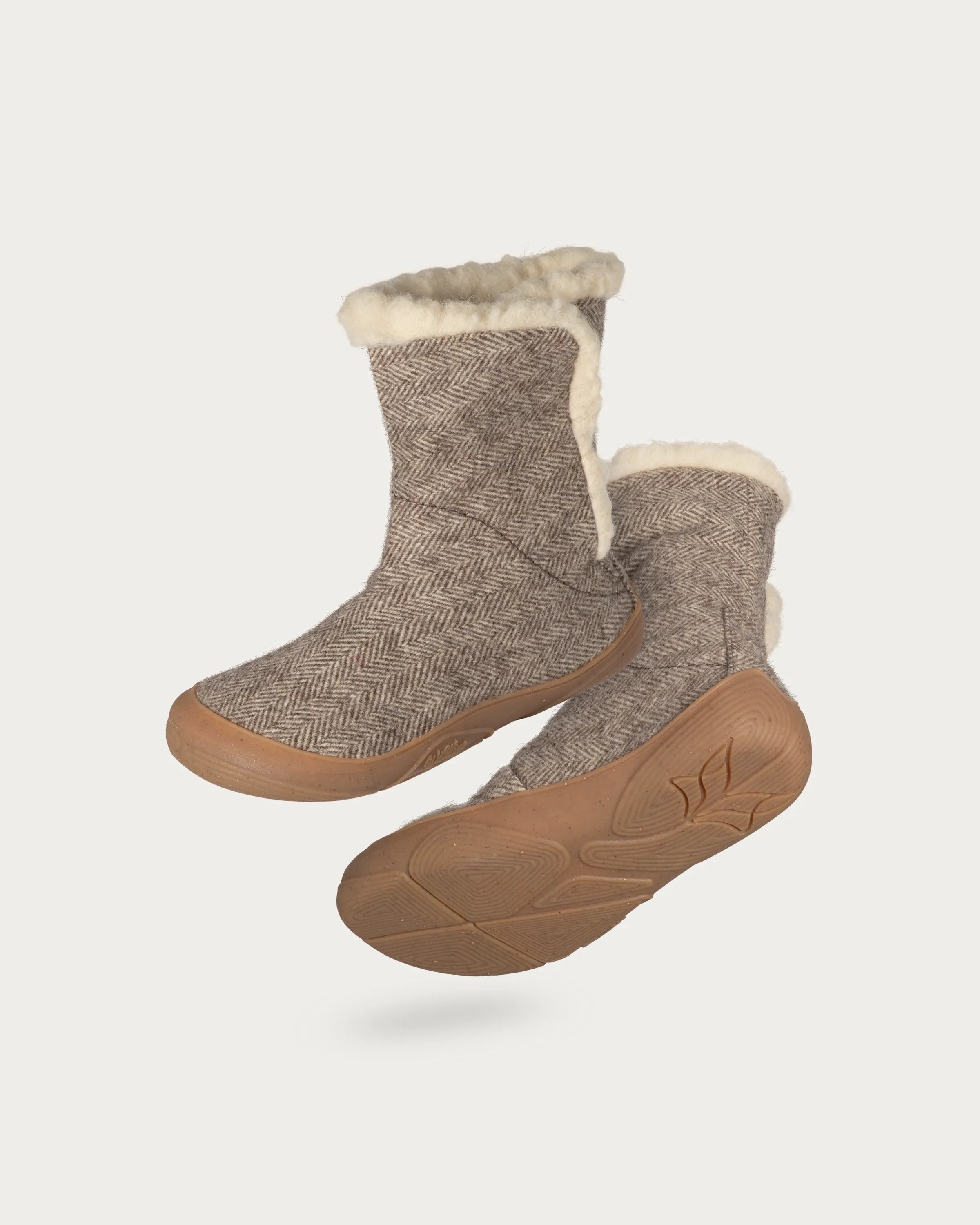 Wildling Koselig sand stivaletti bambini lana caldi slip-on