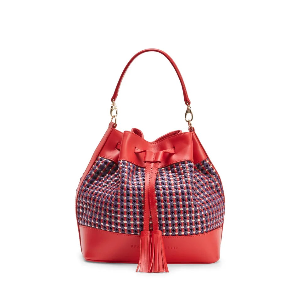 F.lli Rossetti Bucket 84754 borsa donna rosso intreccio