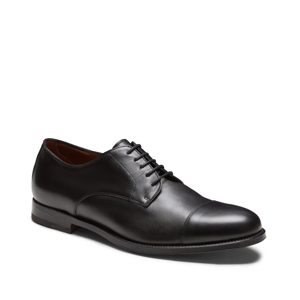 F.lli Rossetti Shoes Man 15192 Derby Nero Pelle Liscia
