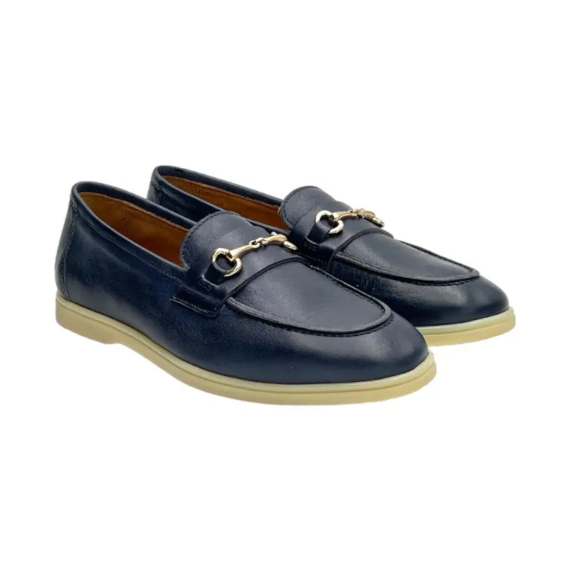 Sandro Barbera 182 Stringate Donna blu pelle anticata EU 38