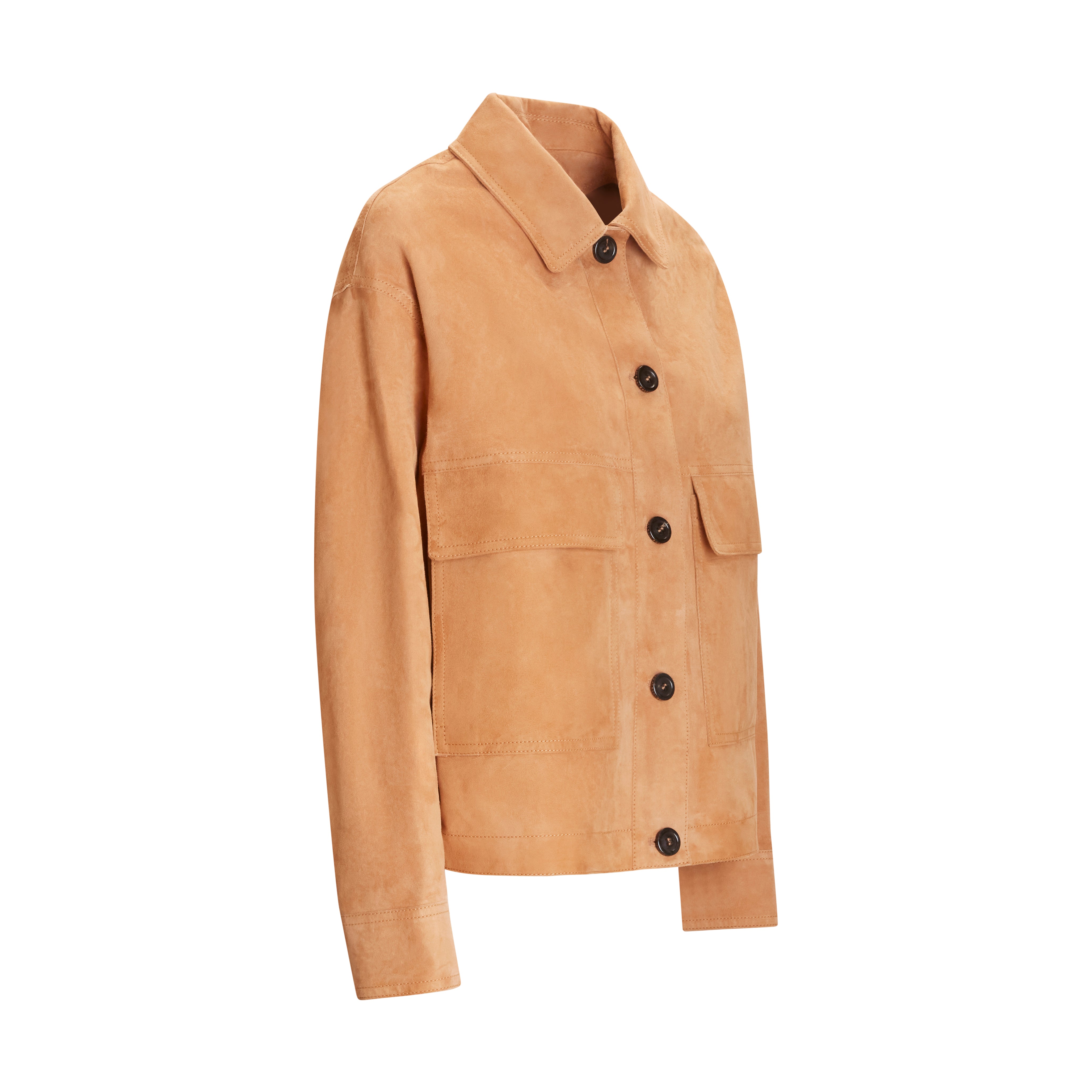 F.lli Rossetti 98401 Giacca Donna Suede Sabbia Boxy