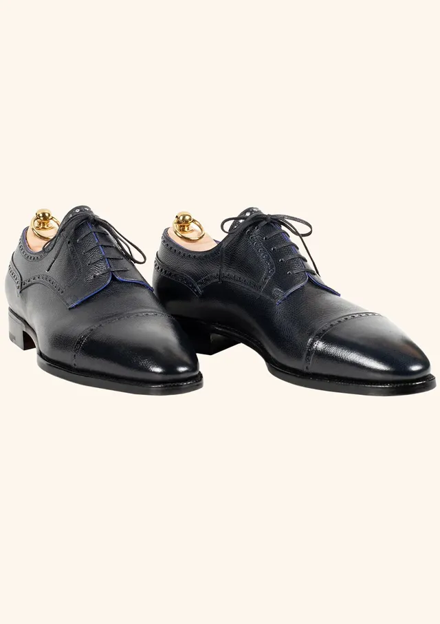 Stefano Bemer Derbies C5320 scarpe derby blu 44.5