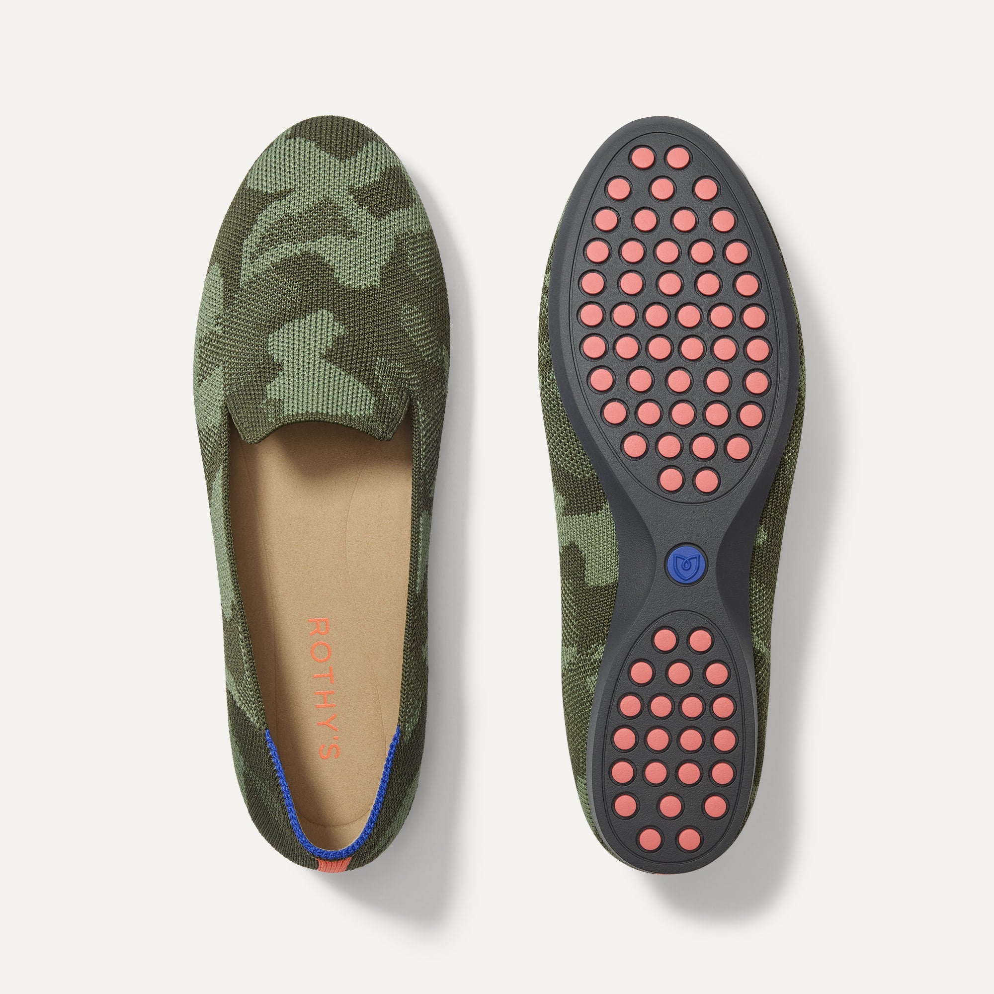 Rothy's The Daily Loafer mocassini donna Green Camo knit