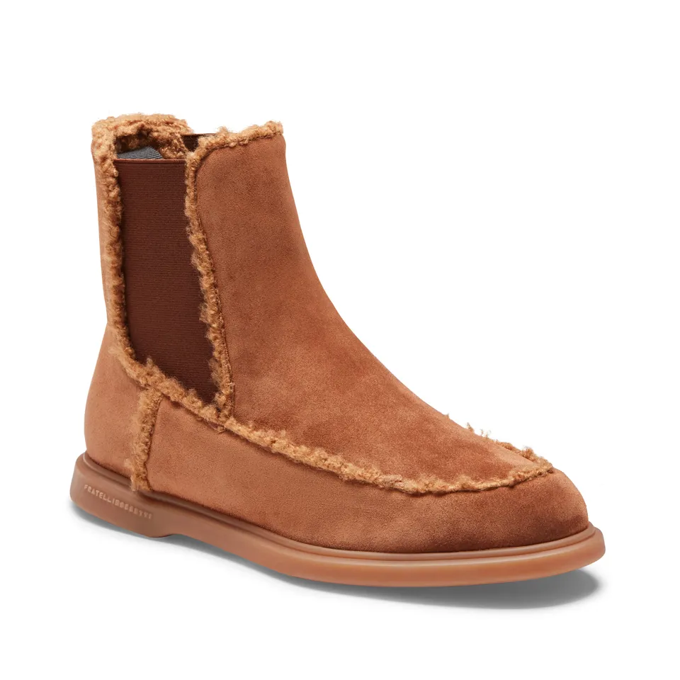 F.lli Rossetti Chelsea Boot Donna Suede Bruciato 67939