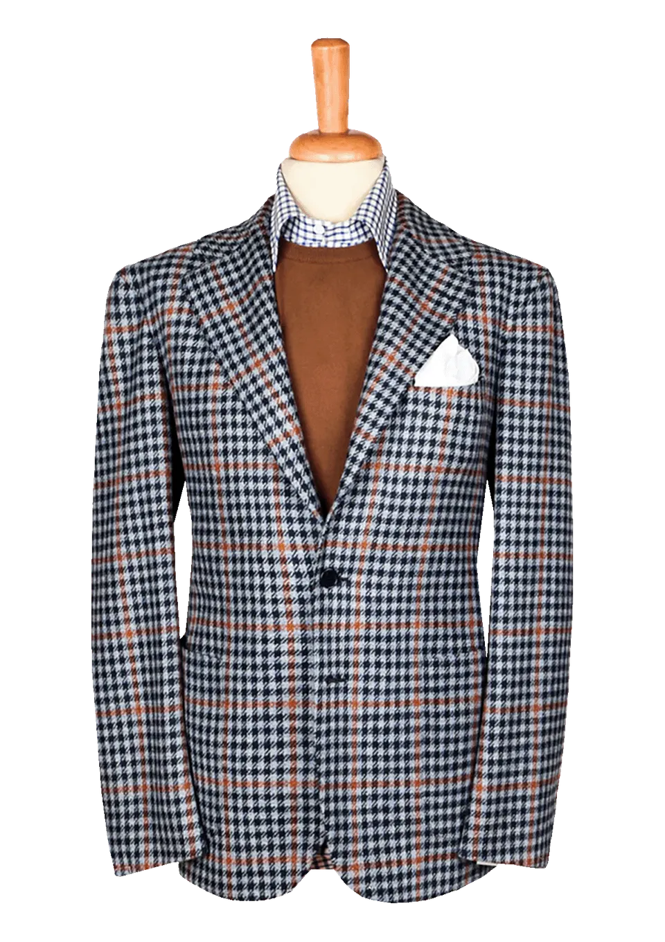 Stefano Bemer Blazers SV2095 giacca blu lana Shetland