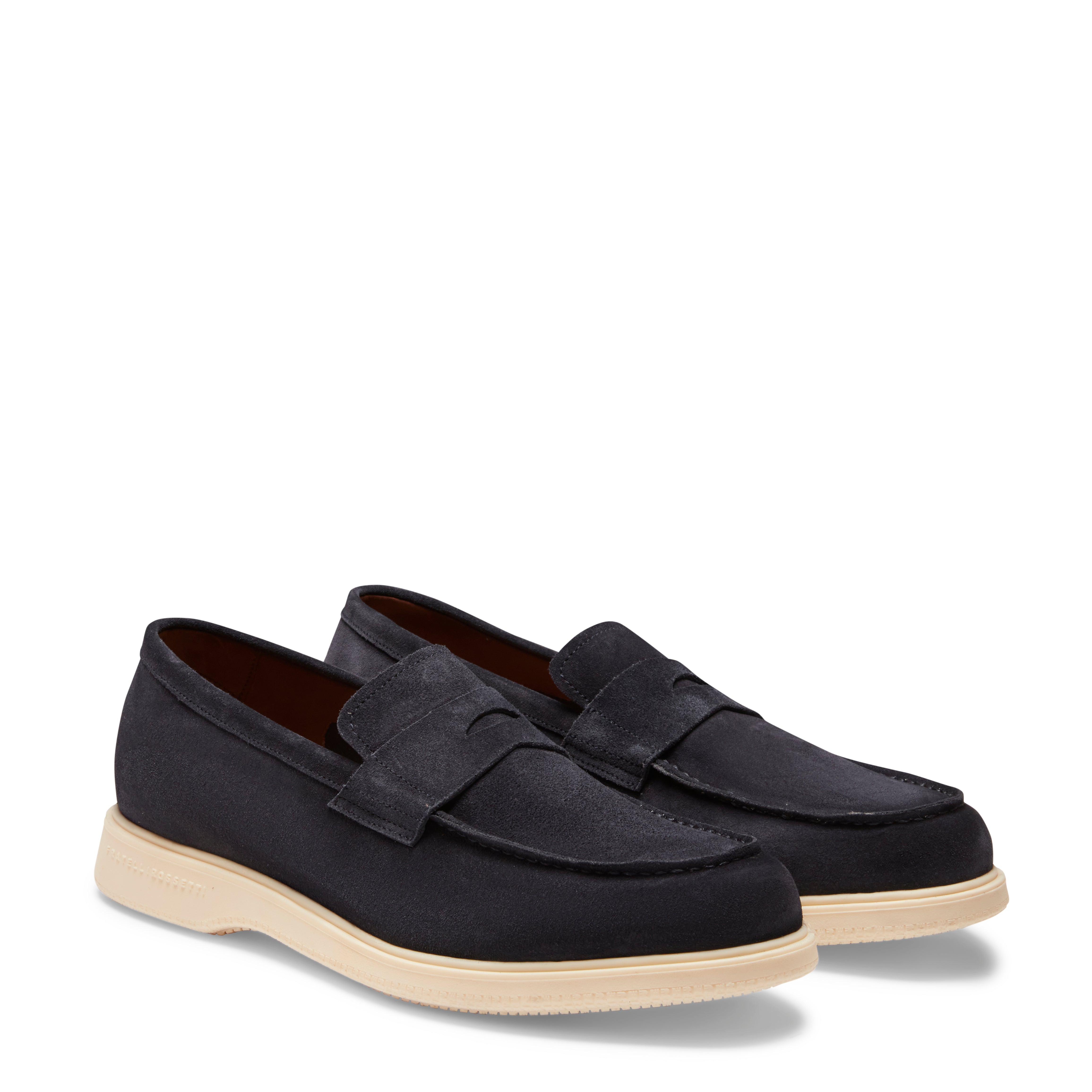 F.lli Rossetti 47430 Mocassino Uomo Marine Scamosciato Leggero