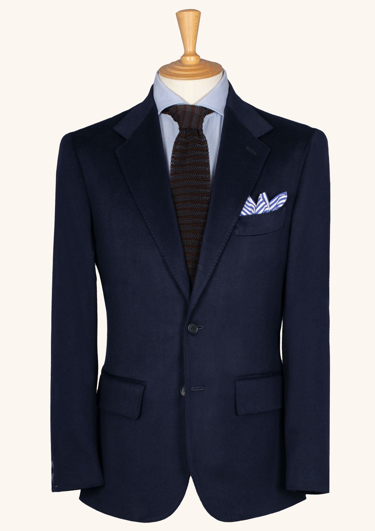 Stefano Bemer SV2134 Giacca Misto Cashmere Blu Sartoriale