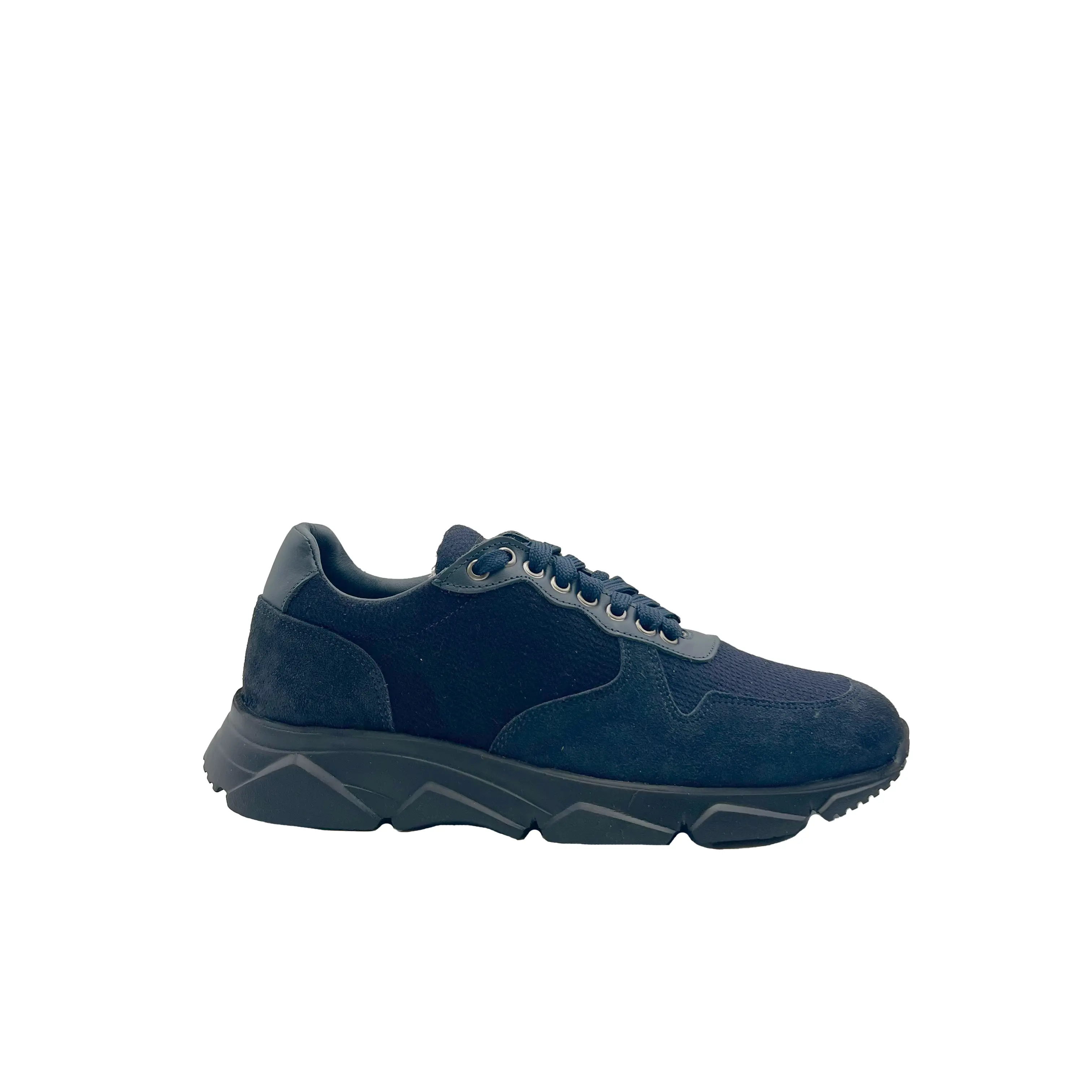 Sandro Barbera Wooly City Run Sneaker Lana Merino Blu