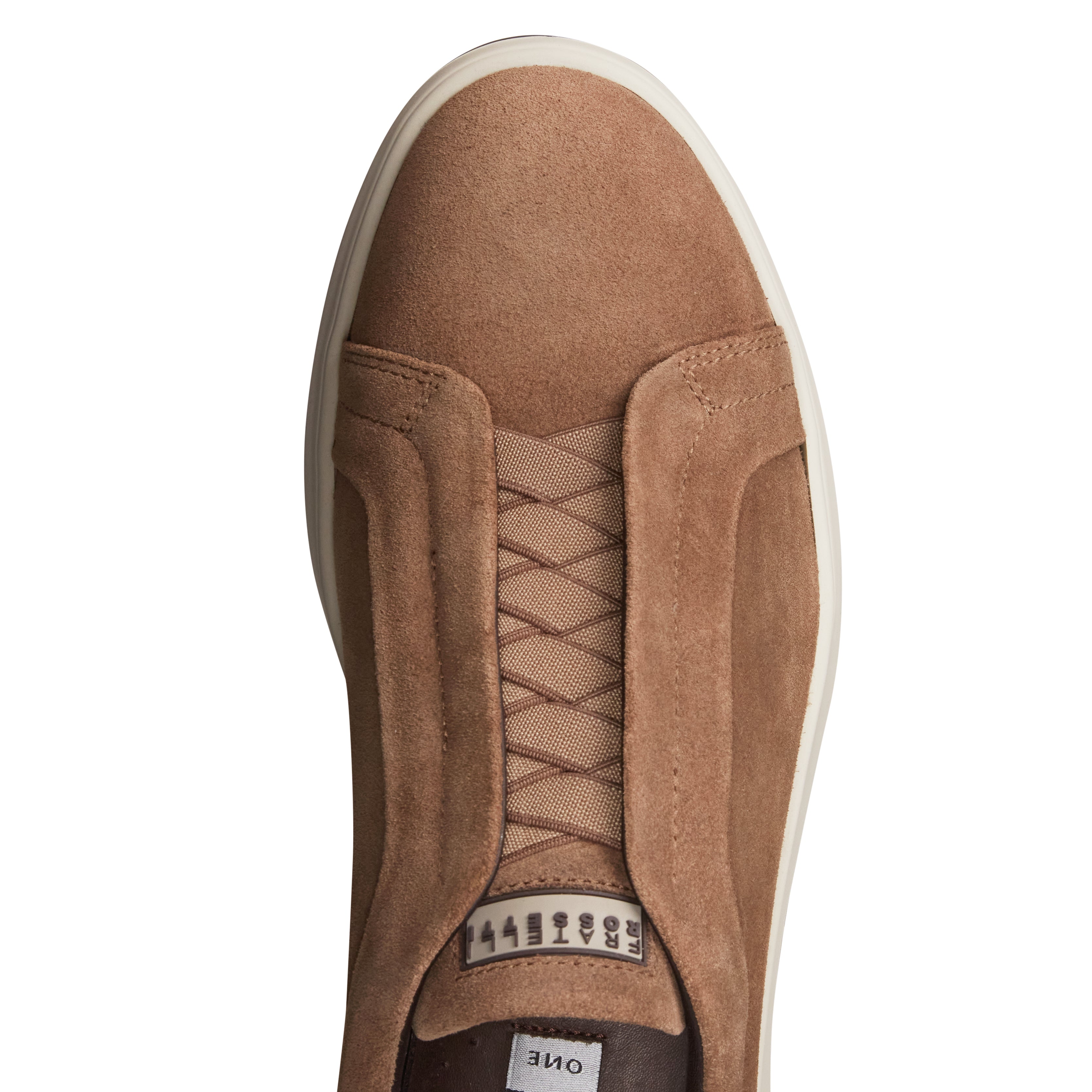 F.lli Rossetti Sneaker Suede Uomo Fango Idrorepellente Slip On