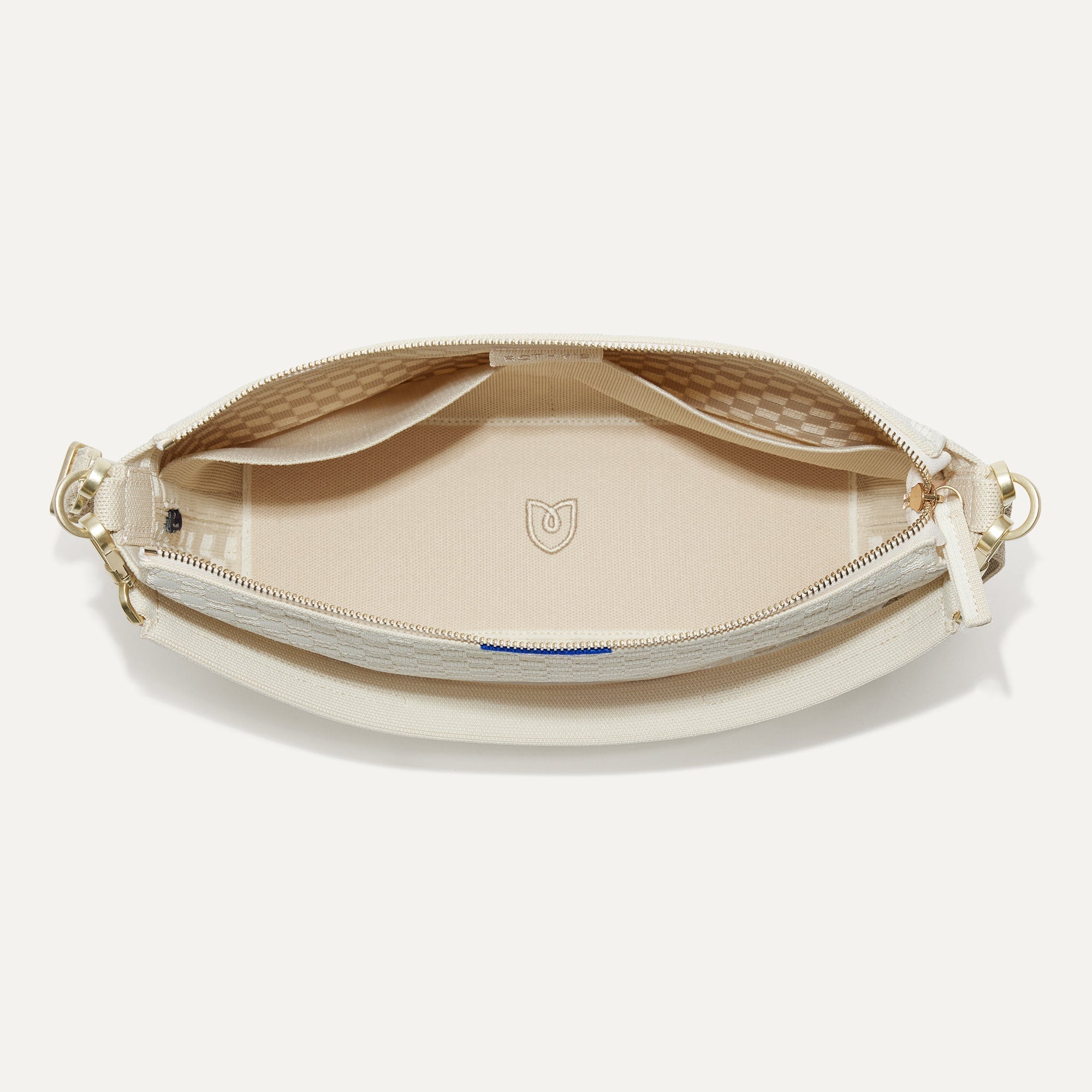 Rothy's The Daily Crossbody borsa tracolla avorio White Sand zip
