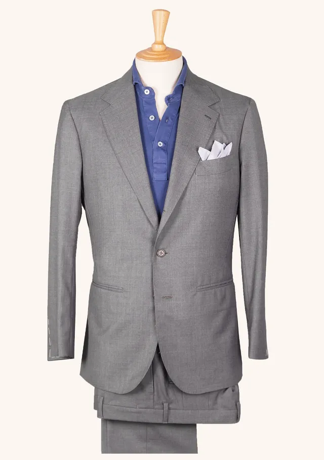 Stefano Bemer Suits SV1036 completo grigio lana monopetto