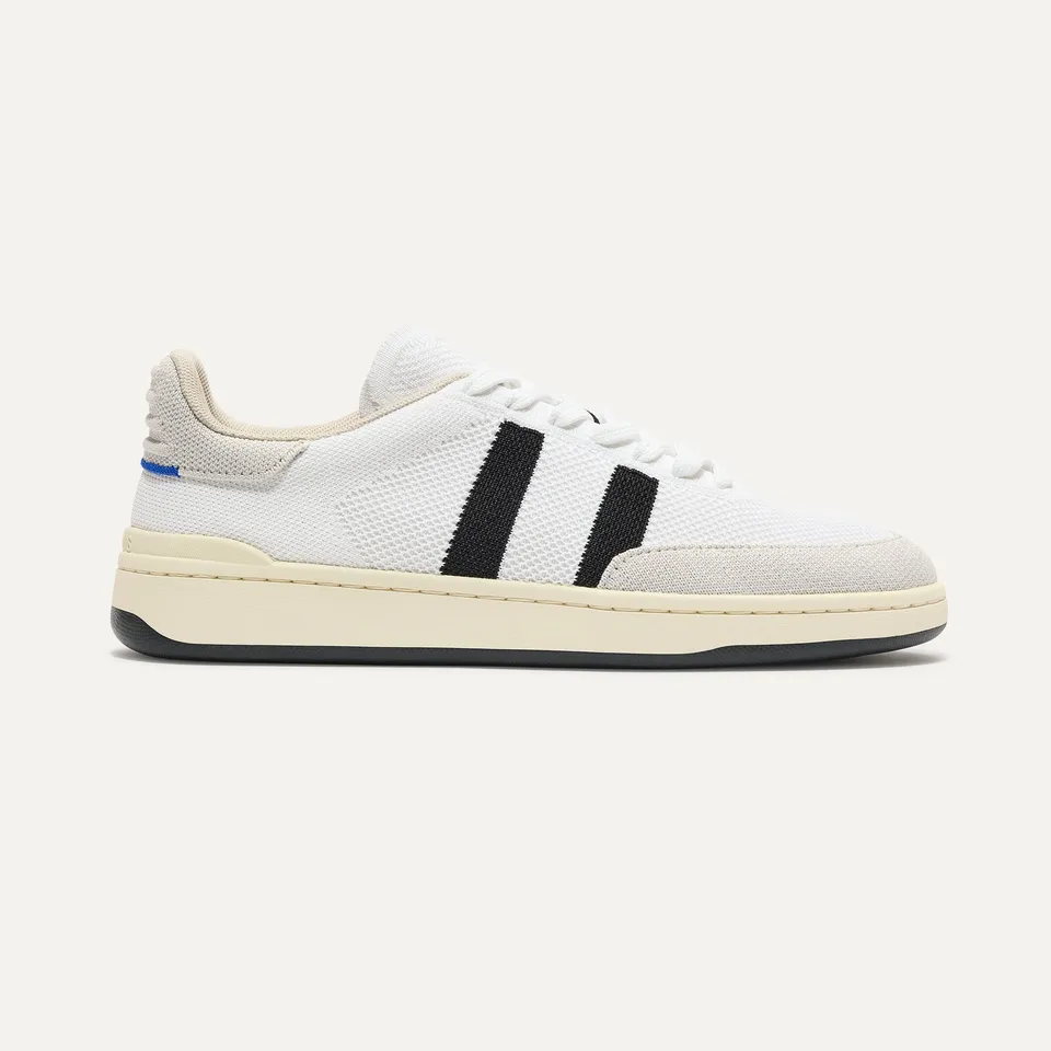 Rothy's The Men's Court Sneaker sneakers Black Drift bianconero
