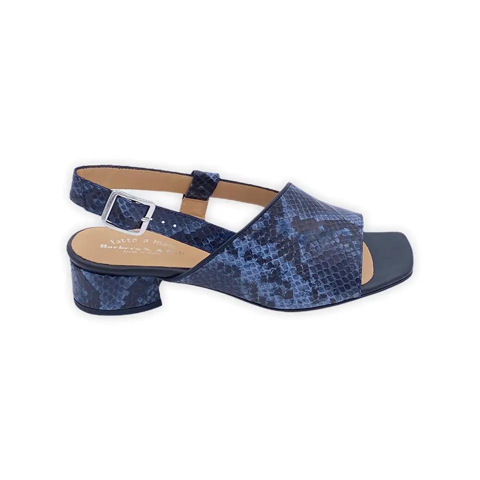 Sandro Barbera 406 Sandali Donna Pitonati Jeans