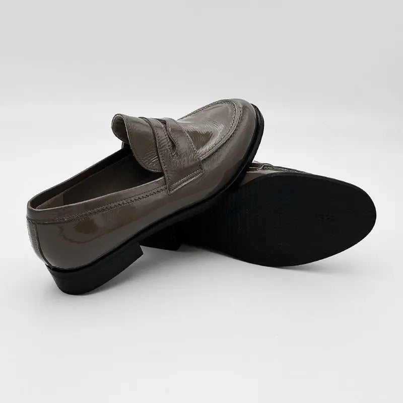 Sandro Barbera & Figli 663 mocassino vernice fango tacco 3